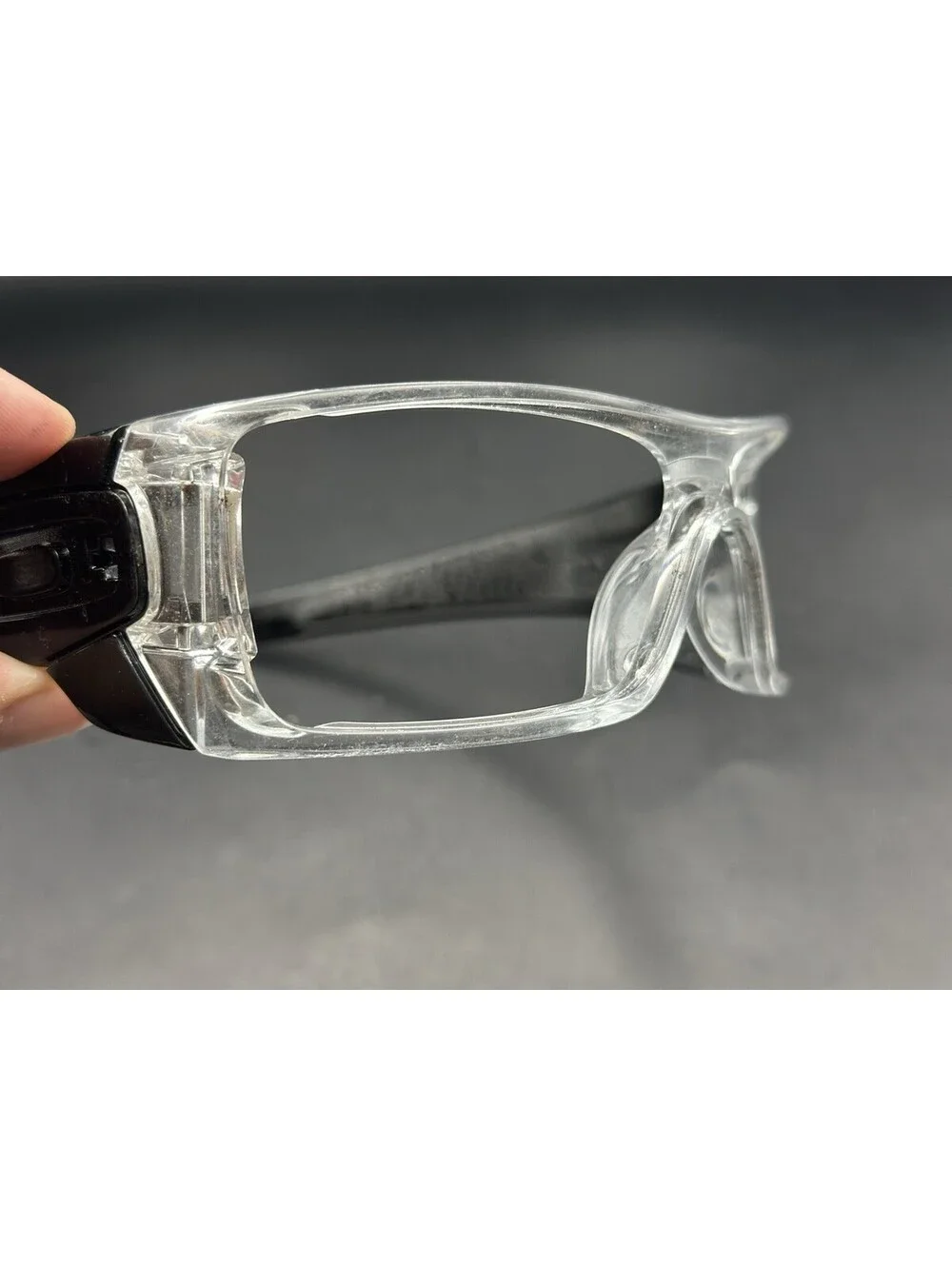 Oakley Batwolf Polished Clear/Black Gold Text Frame